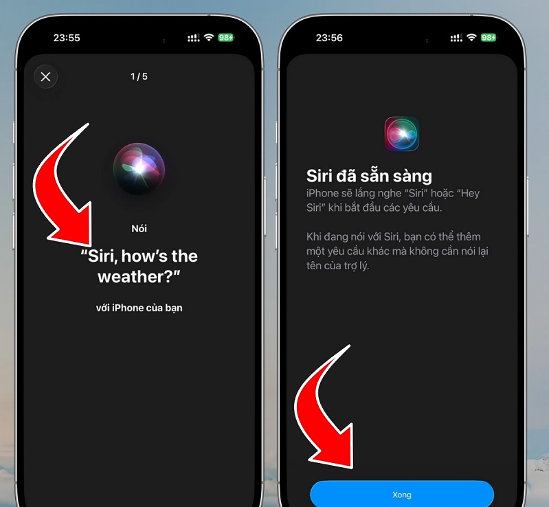 Sử dụng tính năng Siri tắt màn hình iPhone 17 Pro Max