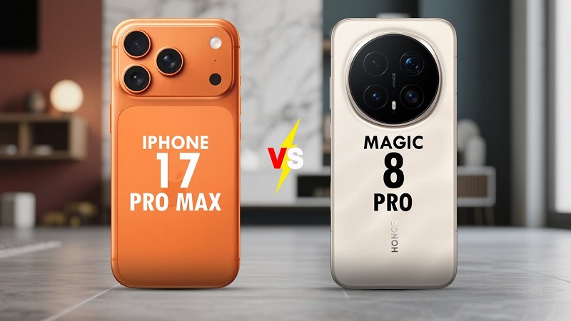 So sánh iPhone 17 Pro Max và Honor Magic 8 Pro qua hiệu năng