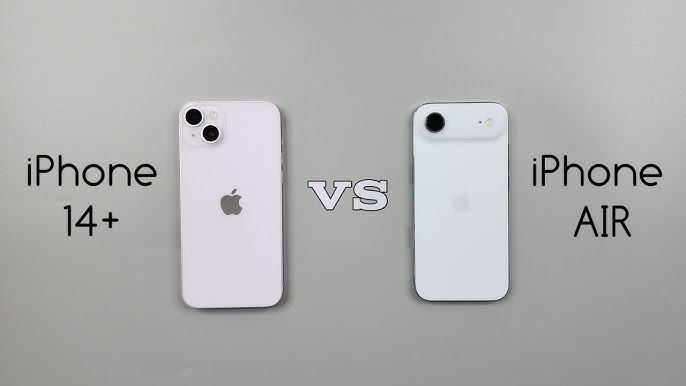 So sánh iPhone Air và iPhone 14 Plus qua thiết kế