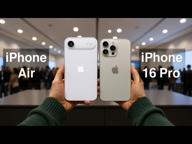 So sánh iPhone Air và iPhone 16 Pro qua camera