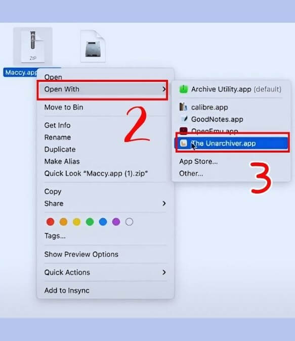 Cách giải nén file RAR trên MacBook sử dụng The Unarchiver