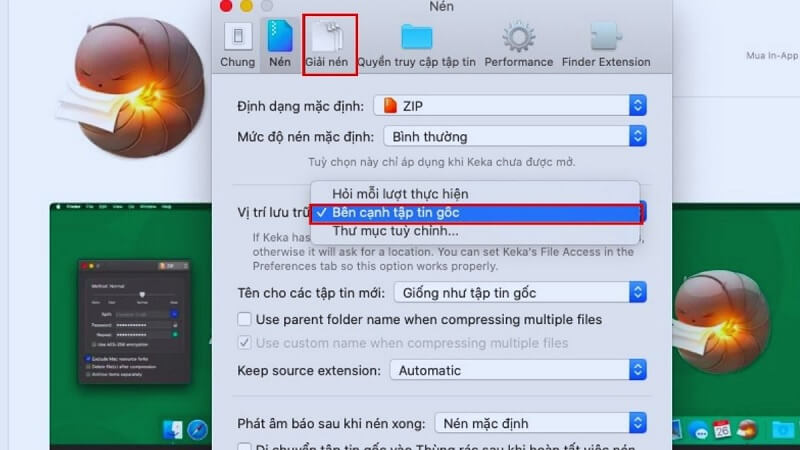 Cách giải nén file RAR trên MacBook sử dụng phần mềm Keka