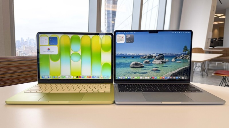 So sánh MacBook Neo và MacBook Air M2 qua kích thước màn hình