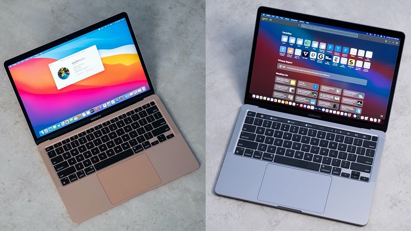 So sánh Macbook Air M1 và Macbook Pro M1 qua khả năng tản nhiệt