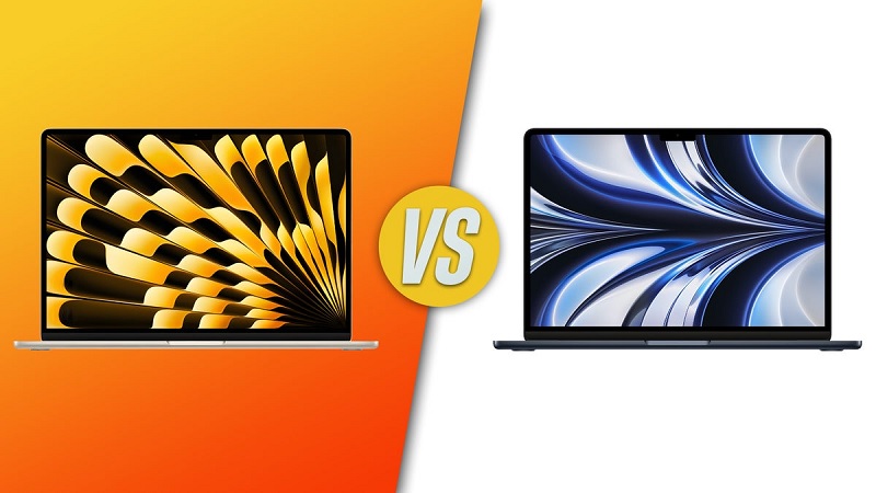 So sánh MacBook Air M2 và MacBook Air M4 qua thiết kế và màu sắc