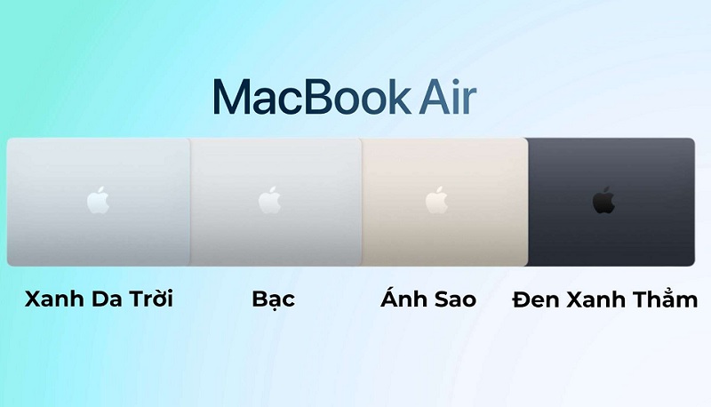 So sánh MacBook Air M4 và MacBook Air M3 qua màu sắc