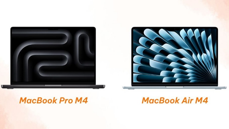 So sánh MacBook Air M4 và MacBook Pro M4 qua giá bán
