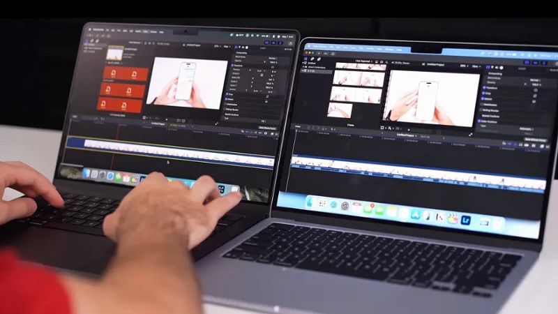 So sánh MacBook Air M4 và MacBook Pro M4 qua pin và thời lượng pin