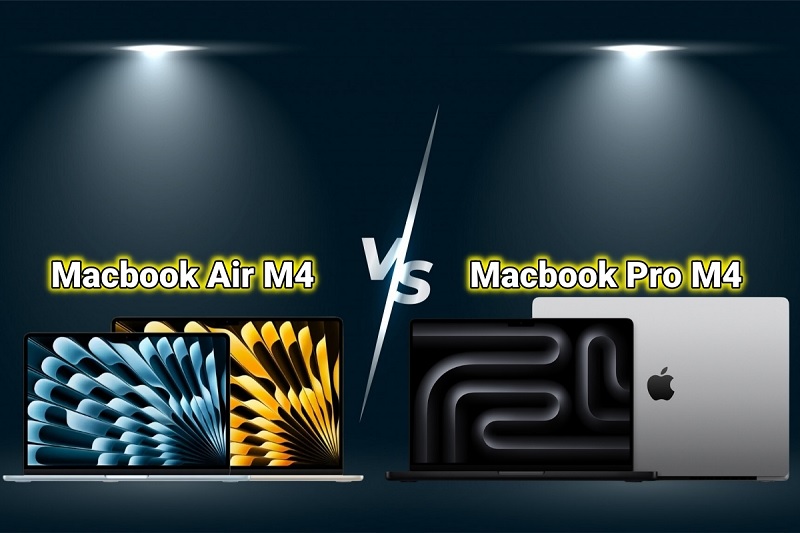 So sánh MacBook Air M4 và MacBook Pro M4 qua hiệu năng