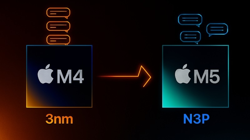 So sánh Chip Apple M5 và Apple M4 qua nền tảng công nghệ