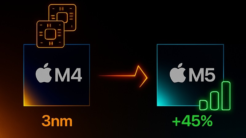 So sánh Chip Apple M5 và Apple M4 qua GPU