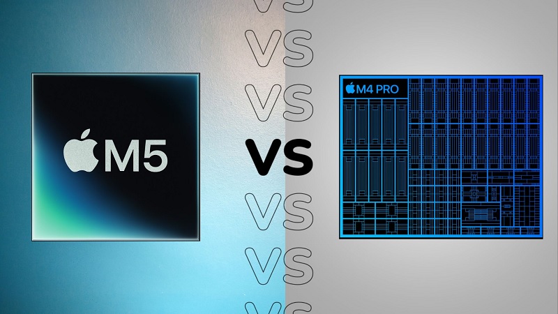 So sánh Chip Apple M5 và Apple M4 qua băng thông bộ nhớ