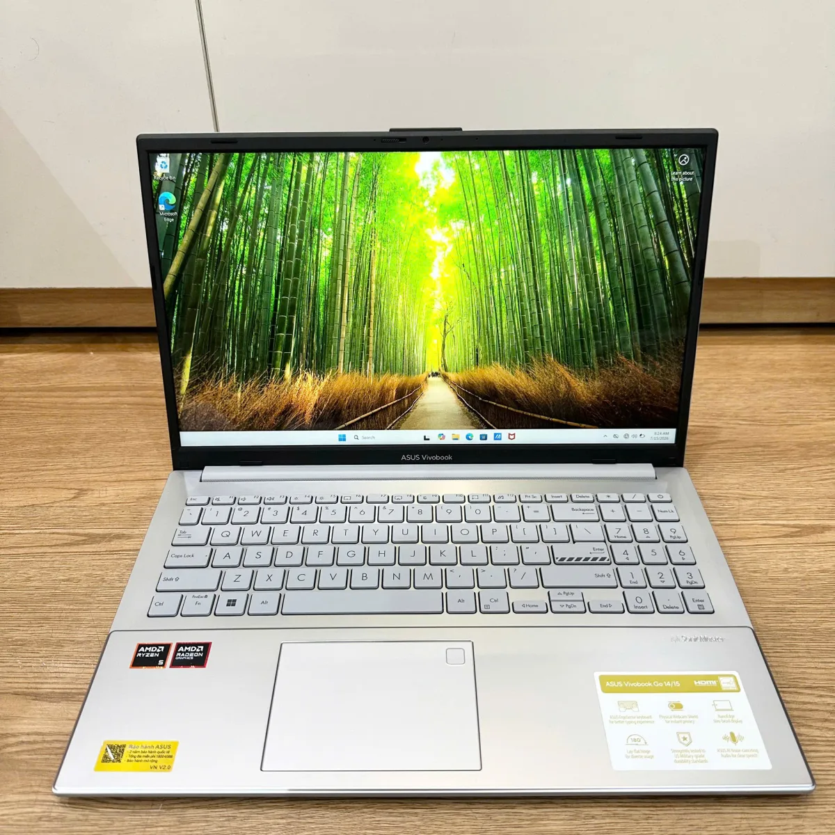 Asus Vivobook Go 15 E1504FA-BQ340W R5-40/16GB/512GB/15.6" FHD/Win11_Bạc Cũ