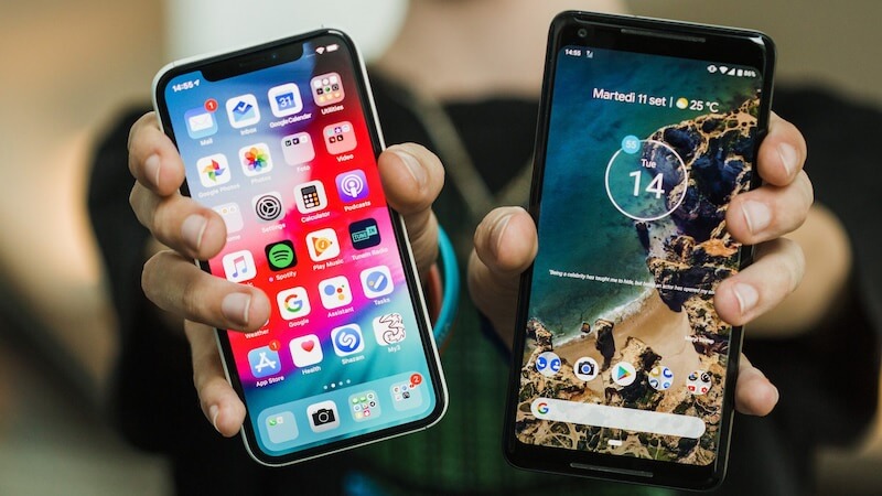 So sánh iPhone iOS và điện thoại chạy hệ điều hành Android