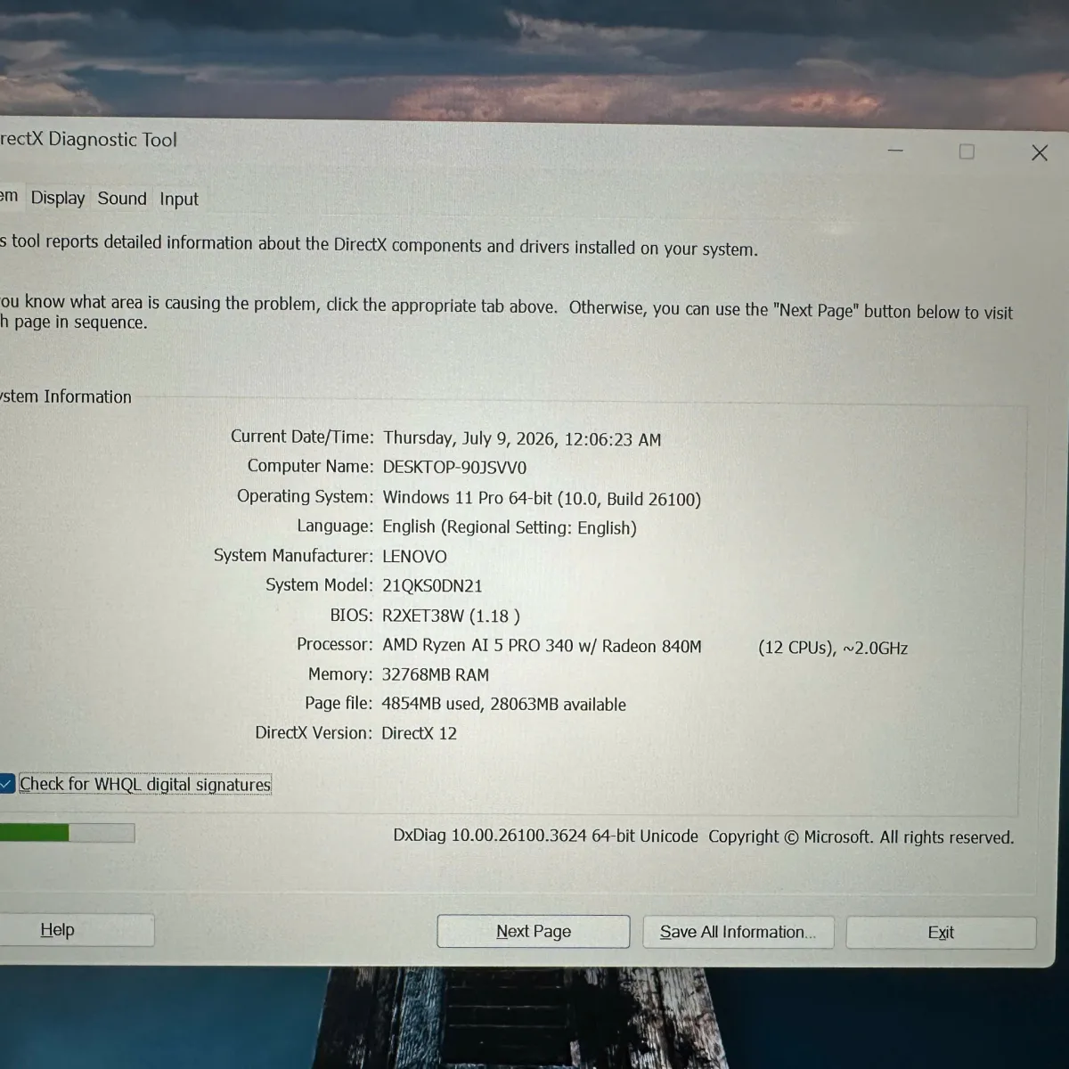 Lenovo Thinkpad T14 Gen 6 AMD Ryzen AI 5 Pro 340w 32/512GB 14 Inch FHD+ Touch like new