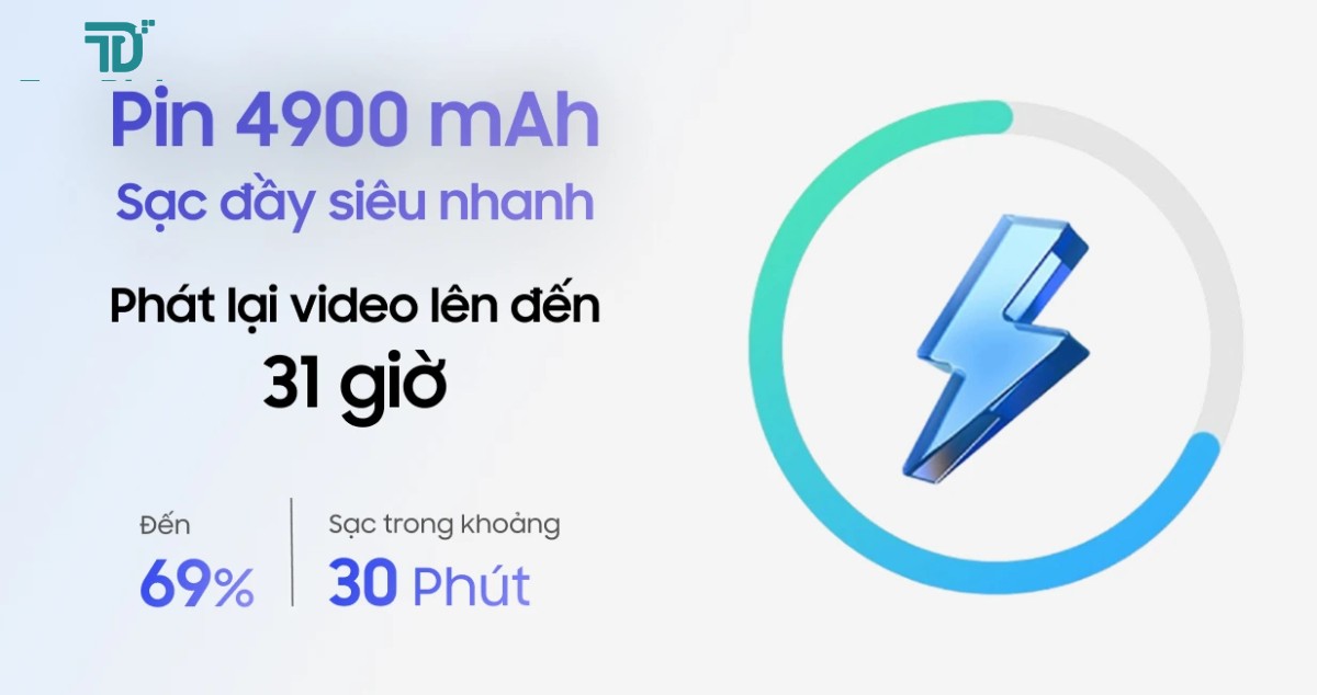 Pin Samsung Galaxy S26 Plus 4900mAh sạc nhanh 45W - TuanDigi