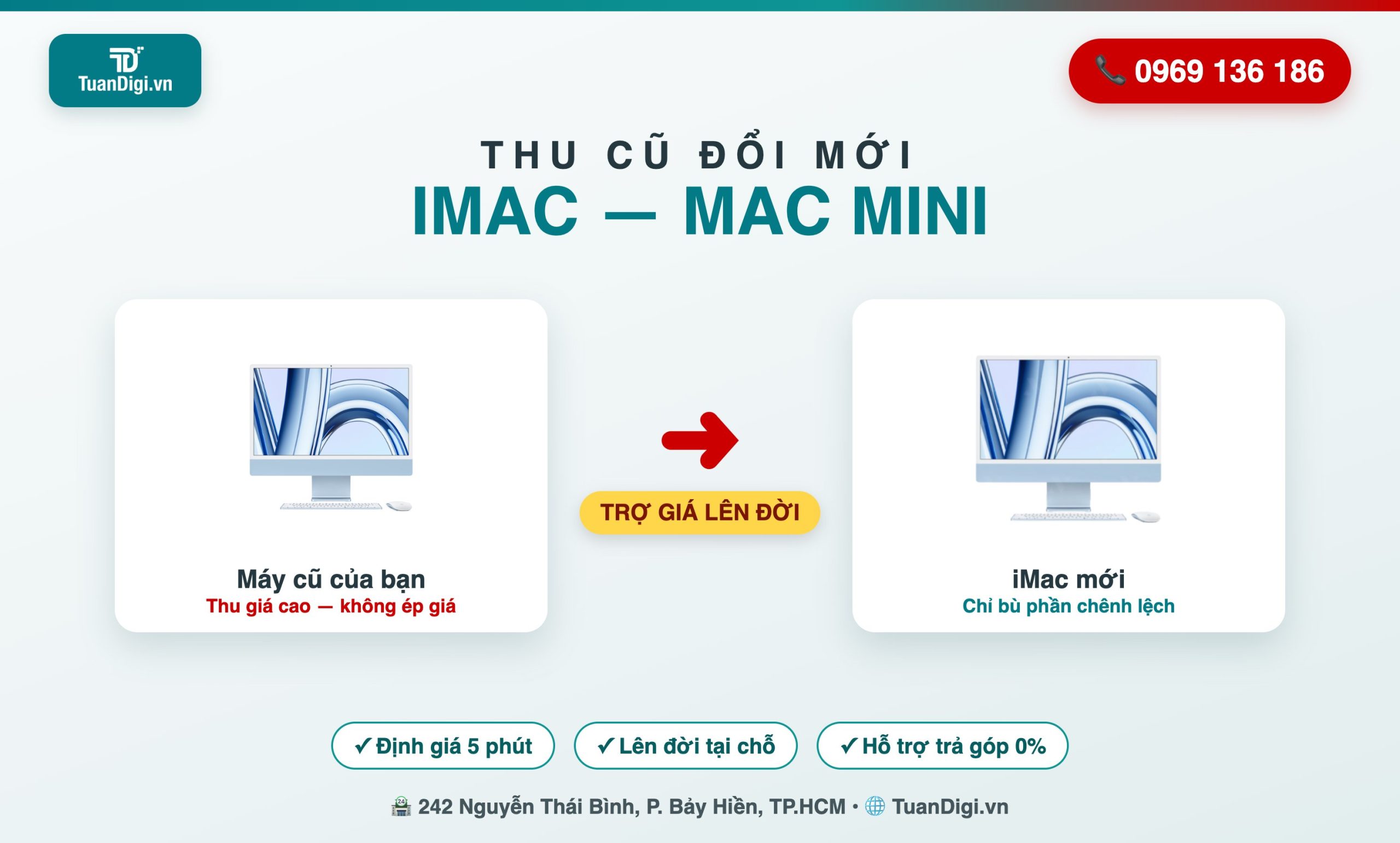 Thu cũ đổi mới iMac TP.HCM Thu cũ đổi mới iMac, Mac Mini tại TP.HCM - trợ giá lên đời - TuanDigi