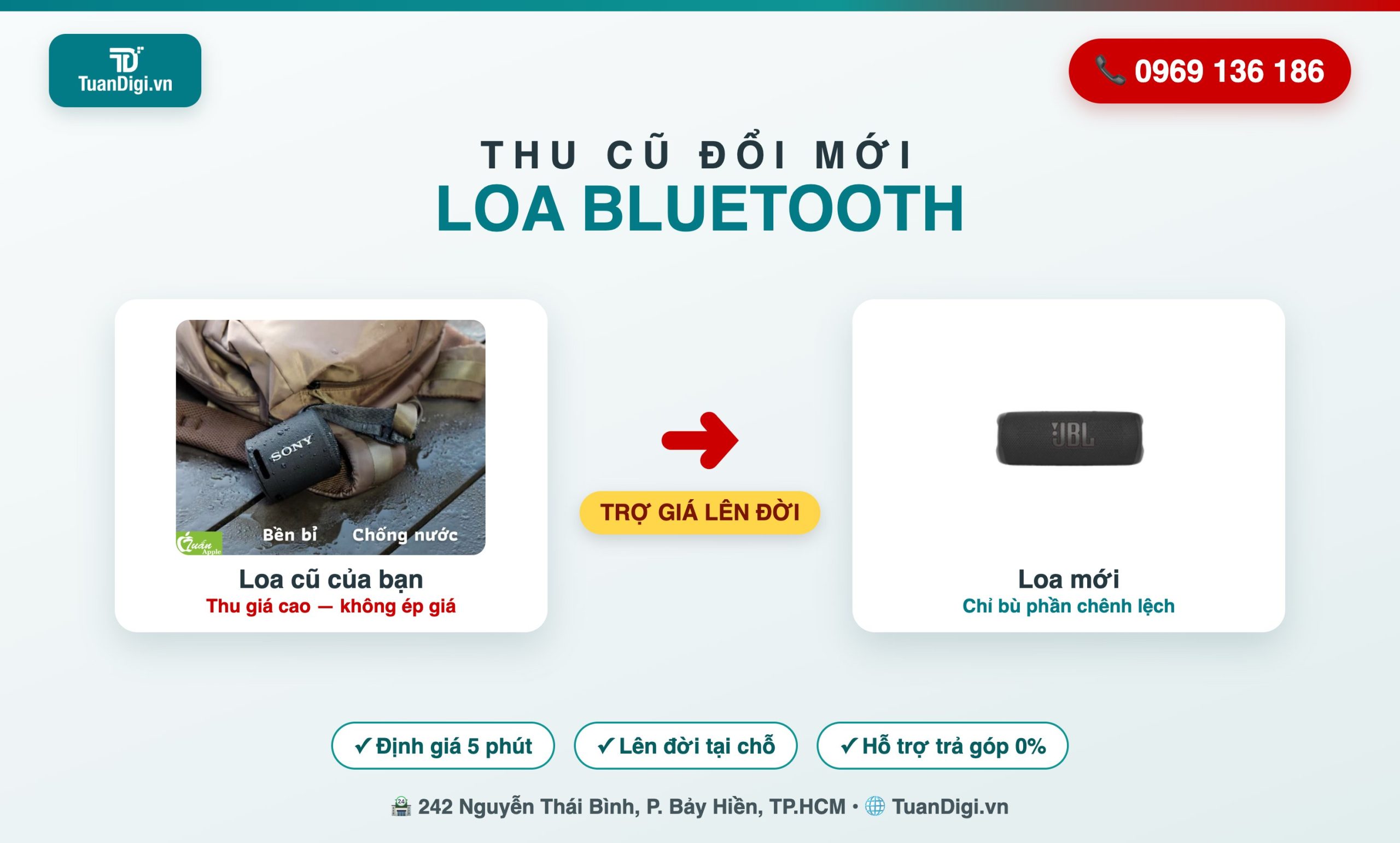 Thu cũ đổi mới loa Bluetooth TP.HCM Thu cũ đổi mới loa Bluetooth tại TP.HCM - trợ giá lên đời - TuanDigi