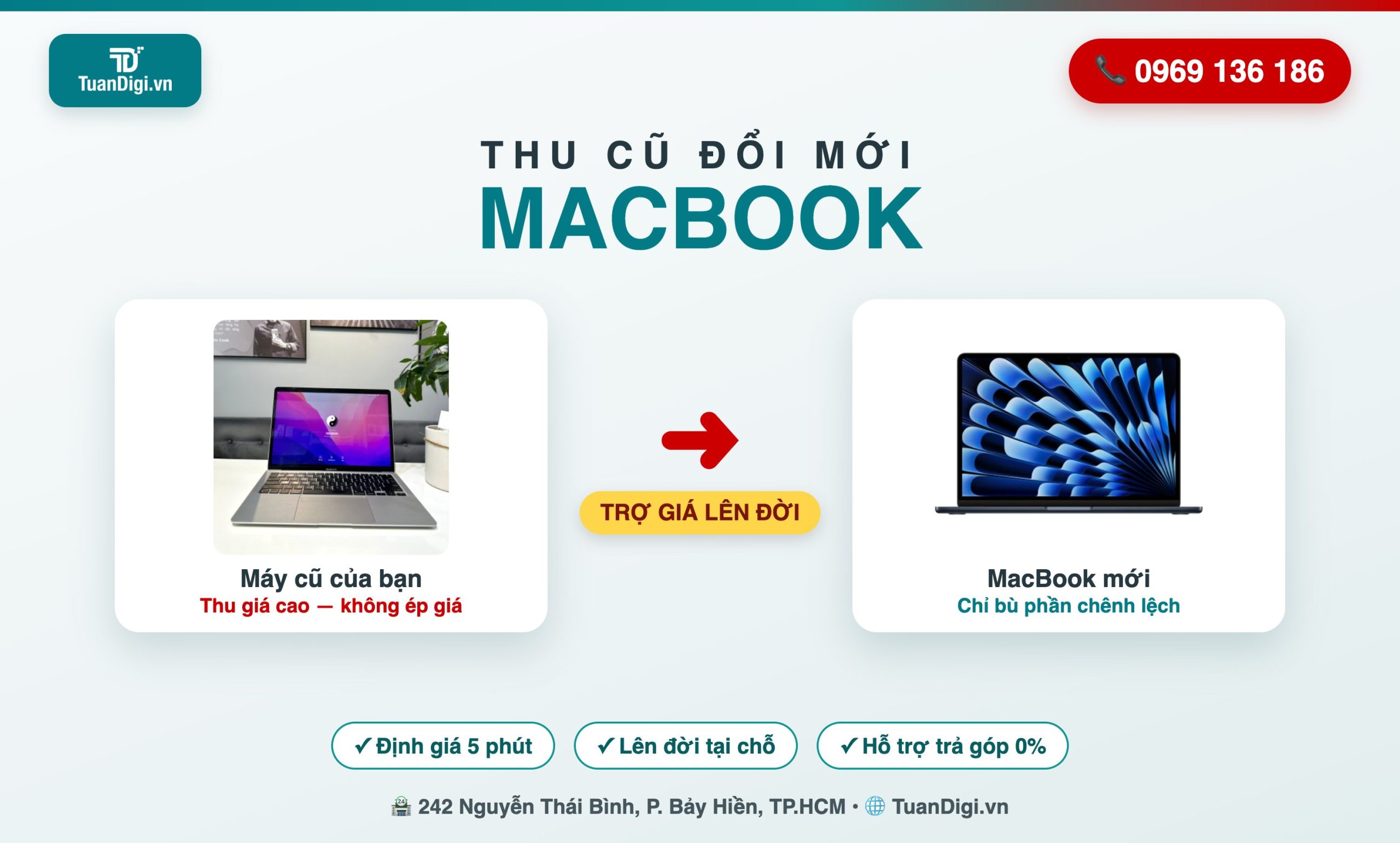Thu cũ đổi mới MacBook TP.HCM Thu cũ đổi mới MacBook tại TP.HCM - trợ giá lên đời - TuanDigi