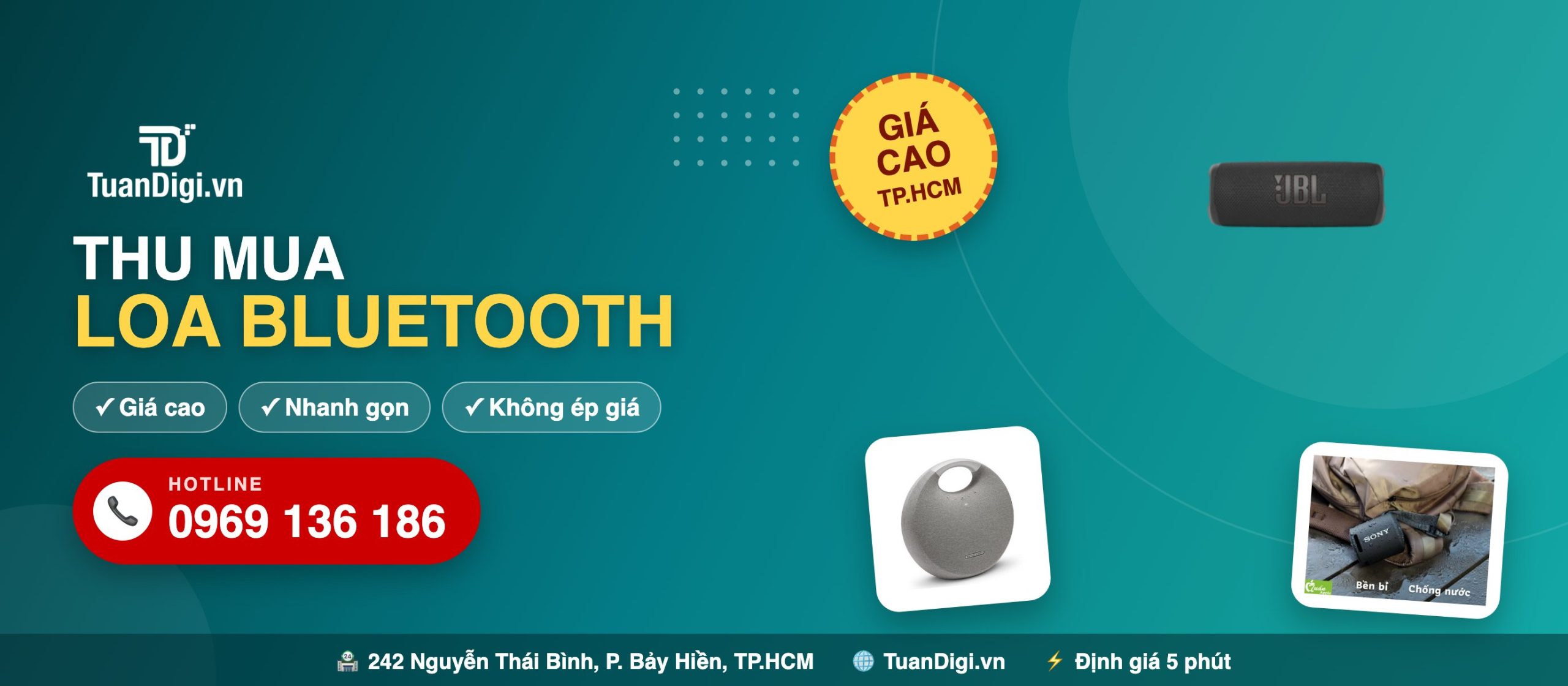 Thu mua loa Bluetooth cũ giá cao TP.HCM Thu mua loa Bluetooth cũ giá cao tại TP.HCM - JBL, Harman, Sony - TuanDigi 0969 136 186